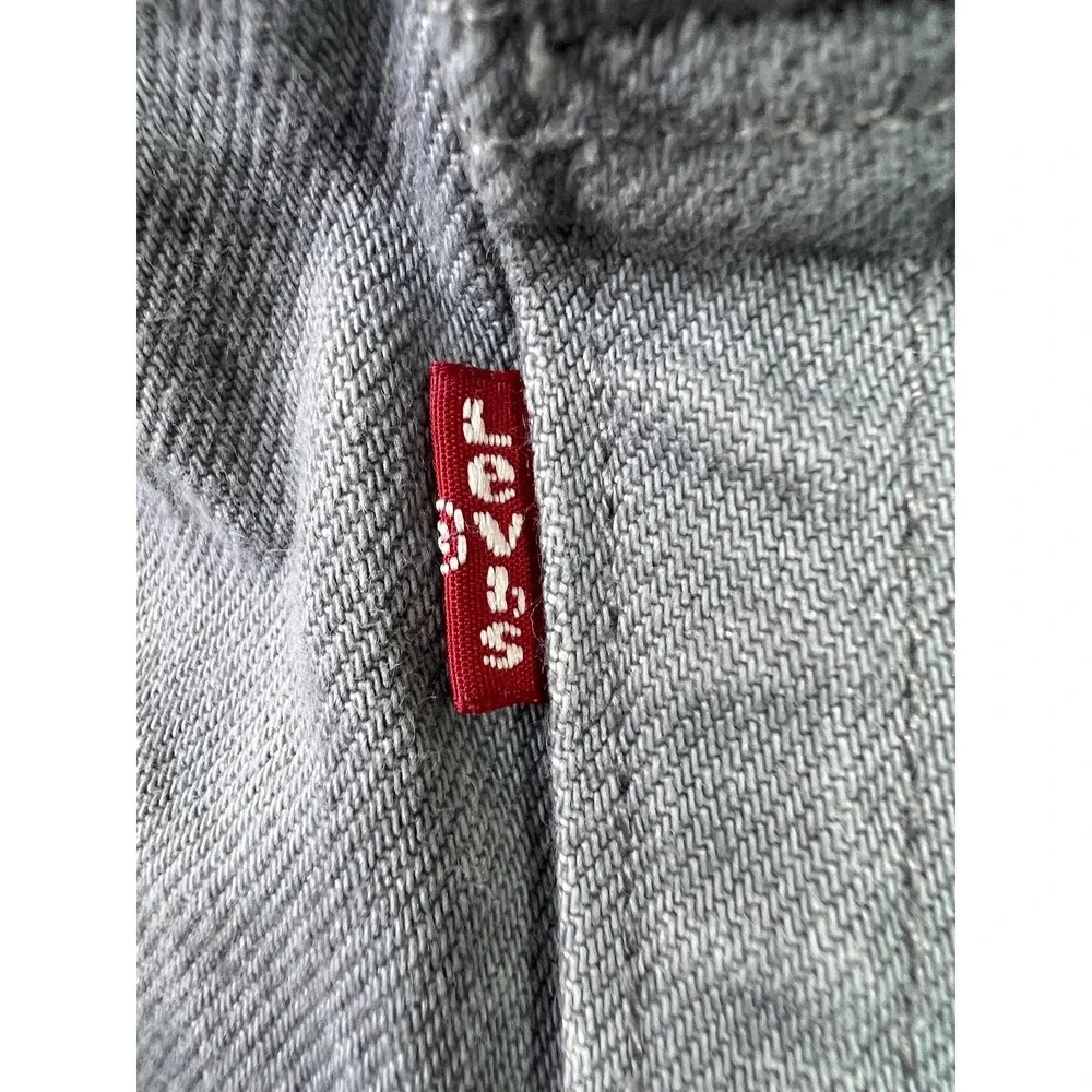 Levis‎ 501 Jeans Mens 40x32 (Fits 38x29) Gray Button Fly Denim Straight Leg